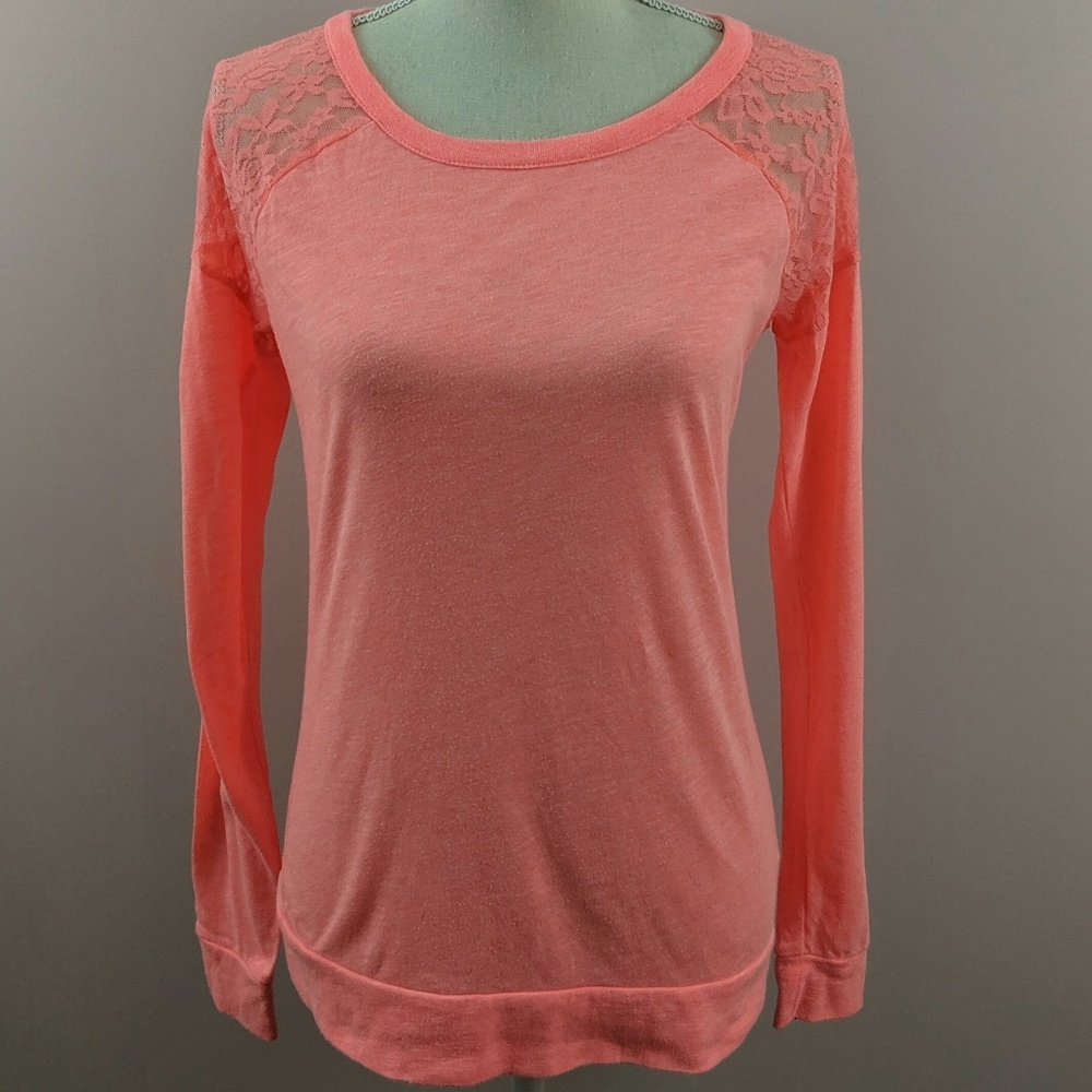 Victoria's Secret PINK Lace Long Sleeve Shirt